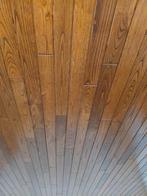 Retro EIK schrootjesplafond - planchetten plafondplaten hout, Doe-het-zelf en Bouw, Hout en Planken, Ophalen, Gebruikt