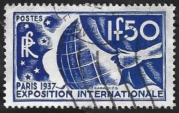 1 Postzegel Frankrijk 1937 Wereldtentoonstelling beschikbaar voor biedingen