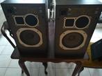 Grote luidsprekers merk Schneider 80W, Audio, Tv en Foto, Luidsprekerboxen, Ophalen, Gebruikt, 60 tot 120 watt, Front, Rear of Stereo speakers
