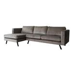 UNICORN Hoekbank fluweel grijs bruin antraciet L150 B270 H85, Vélos & Vélomoteurs, Modes d'emploi & Notices d'utilisation, Envoi