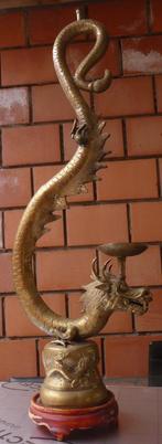 Dragon chinois en cuivre/laiton, Antiquités & Art, Antiquités | Bronze & Cuivre, Enlèvement ou Envoi, Cuivre