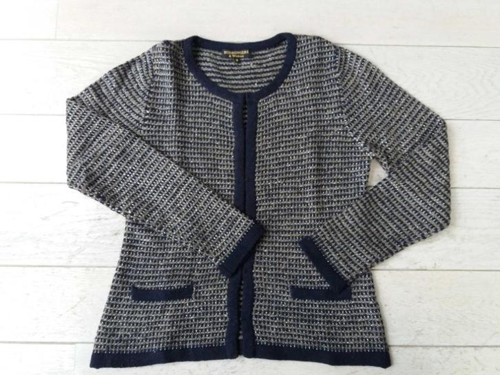 Wollen gilet - golf Buissonnière medium-large, Kleding | Dames, Truien en Vesten, Zo goed als nieuw, Maat 38/40 (M), Grijs, Ophalen of Verzenden