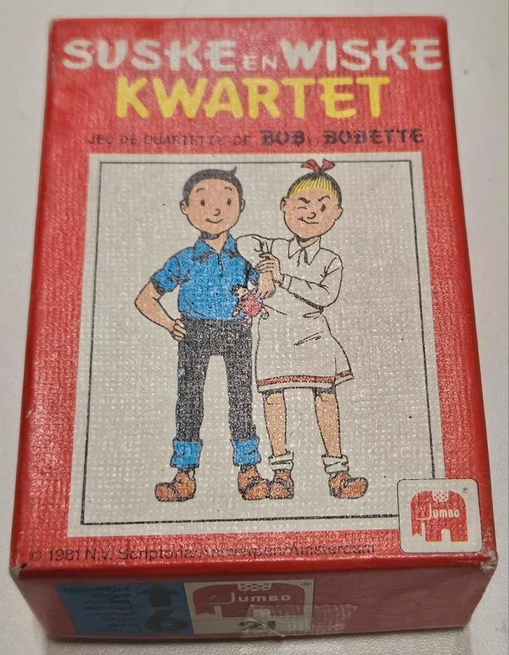 Suske en Wiske Kwartet vintage 1981
De afbeeldin, Verzamelen, Speelkaarten, Jokers en Kwartetten, Zo goed als nieuw, Speelkaart(en)