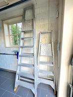 Twee stevige ladders (klein €135 - groot €190), Doe-het-zelf en Bouw, Ladders en Trappen, Ophalen, Zo goed als nieuw, Ladder, Opvouwbaar of Inschuifbaar