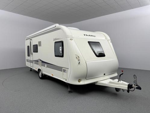 Hobby 560 KMFE Stapelbed Mover Dakairco INCL STALLING, Caravans en Kamperen, Caravans, Rondzit, Hobby, Dwars-stapelbed, Vast bed