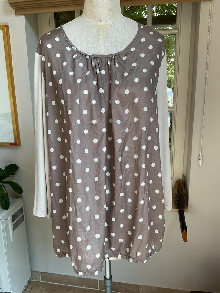 Bloesje van Peter Hahn , maat 44, Kleding | Dames, Blouses en Tunieken, Maat 42/44 (L), Beige, Ophalen of Verzenden