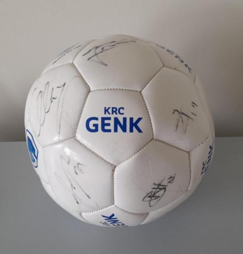 Gesigneerde voetbal KRC Genk, Sport en Fitness, Voetbal, Gebruikt, Bal, Ophalen of Verzenden