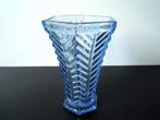 Franse Art Deco vaas in blauw tot violet glas, Ophalen of Verzenden