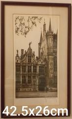 ets Roger Hebbelinck - genummerd en gesigneerd, Antiek en Kunst, Kunst | Etsen en Gravures, Verzenden