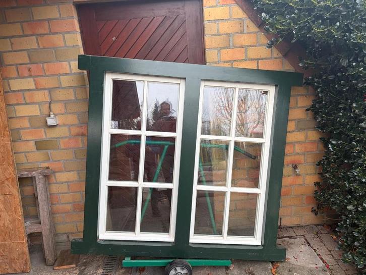 raam, nieuw, meranti, Doe-het-zelf en Bouw, Glas en Ramen, Nieuw, Gevelraam of Ruit, 120 tot 160 cm, 120 tot 160 cm, Dubbelglas