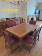 Houten tafel klassiek, Huis en Inrichting, Tafels | Eettafels, Ophalen, Gebruikt, 200 cm of meer, 50 tot 100 cm