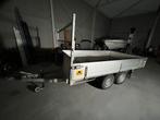 Geremde plateau aanhangwagen, Auto diversen, Aanhangers en Bagagewagens, Ophalen, Zo goed als nieuw