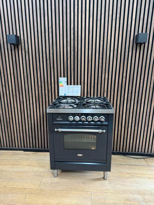 Luxe Antraciet Boretti Fornuis 70 cm (Gratis bezorgen), Tuin en Terras, Pizzaovens, Zo goed als nieuw, Ophalen of Verzenden