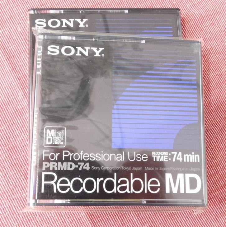 MiniDisc SONY PRMD 74 min - Pour usage professionnel, TV, Hi-fi & Vidéo, Walkman, Discman & Lecteurs de MiniDisc, Enregistreur MiniDisc