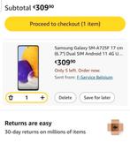 Samsung Galaxy A71 128G, Ophalen of Verzenden