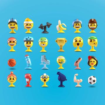 emoji poppetjes beschikbaar voor biedingen