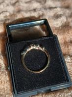 Bague en or 18k sertie de diamants, Enlèvement ou Envoi, Or, Comme neuf, Or