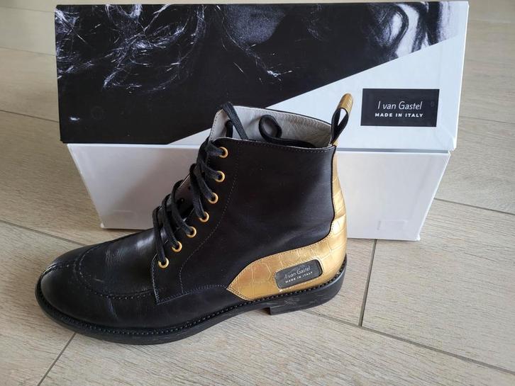 Exclusieve lederen boots ontworpen door Inja Van Gastel, Kleding | Heren, Schoenen, Boots, Ophalen