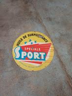 Emaille Renault reclamebord Huile de Surpuissance Sport, Verzamelen, Ophalen of Verzenden, Gebruikt, Reclamebord