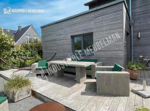 Steigerhouten Loungeset Loungebank Tuinset GRATIS BEZORGD!, Tuin en Terras, Tuinsets en Loungesets, Nieuw, Loungeset, Steigerhout