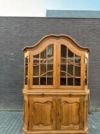 Vitrinekast massief licht eiken, Huis en Inrichting, Kasten | Vitrinekasten, Ophalen, Eikenhout, 200 cm of meer, 150 tot 200 cm