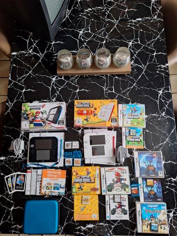 2 Nintendo 2DS en boîte + jeux Pokemon, Mario Kart etc !