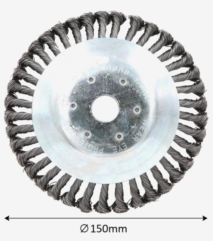 Brosse à désherbage universelle 15 cm, adaptée à toutes les, Jardin & Terrasse, Débroussailleuses, Neuf, Essence, 10 à 30 cm, Enlèvement ou Envoi