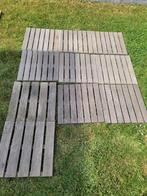 10 Bangkirai vloertegels 50x50cm, Tuin en Terras, Ophalen, Gebruikt