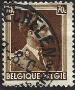 1 Postzegel België 1936 Koning Leopold III (I), Postzegels en Munten, Koninklijk huis, Frankeerzegel, Ophalen of Verzenden, Gestempeld