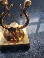 Prentoir support forme lyre en laiton massif, Collections, Enlèvement ou Envoi, Comme neuf