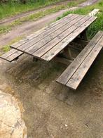 Stevige picknick tafel 210x150x70, Jardin & Terrasse, Tables de pique-nique, Rectangulaire, Bois, Enlèvement, Utilisé
