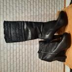 Lederen laarzen miumiu, Kleding | Dames, Schoenen, Ophalen of Verzenden, Zo goed als nieuw, Zwart