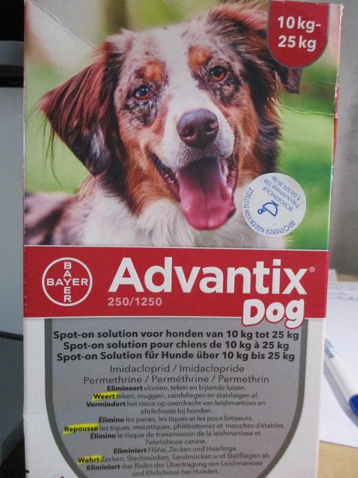 advantix voor honden, Dieren en Toebehoren, Overige Dieren-accessoires, Zo goed als nieuw, Ophalen of Verzenden