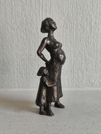 Bronzen beeldje zwangere vrouw, Ophalen of Verzenden