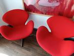 3x Fritz Swan stoelen , replica, Ophalen, Stof
