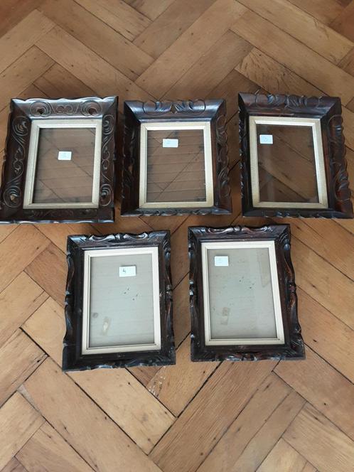 5 mooie houten kaders ! JAREN 50 & 60  per stuk, Huis en Inrichting, Woonaccessoires | Lijsten, Zo goed als nieuw, Ophalen