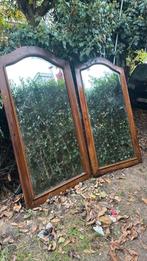 Houten deurspiegel, Antiek en Kunst, Ophalen of Verzenden