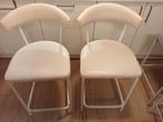 2 barstoelen, Ophalen, Gebruikt, Met voetsteun, 60 tot 90 cm