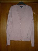 Zalmkleurige cardigan met gouden spikkel, Terre Bleue, 38, Kleding | Dames, Truien en Vesten, Maat 38/40 (M), Overige kleuren