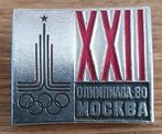 1980 Mockba XXII Olympics - Broche, Verzamelen, Ophalen of Verzenden, Nieuw, Sport, Speldje of Pin