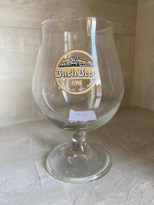 11/ 1 verre à Bush Beer H.15cm Diam. au col 7 cm, Collections, Verres & Petits Verres, Comme neuf, Verre à bière, Enlèvement ou Envoi