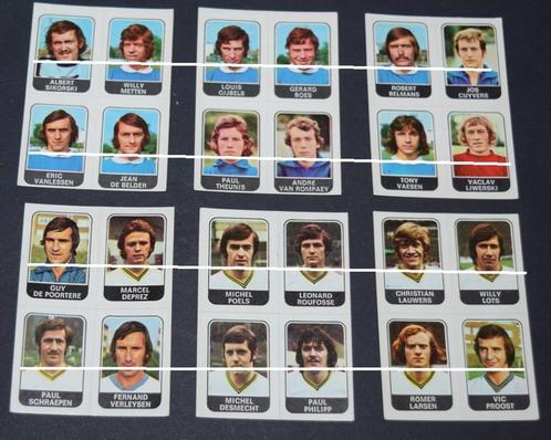 Panini Football 1973 - 74 / Lot 39 stickers lagere afdelinge, Verzamelen, Sportartikelen en Voetbal, Zo goed als nieuw, Poster, Plaatje of Sticker