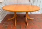 Vintage Scandinavische uitschuifbare ronde tafel, Huis en Inrichting, Ophalen, Gebruikt, Rond, Scandinave vintage