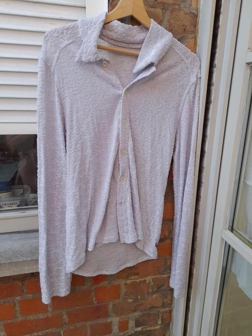 Licht grijs zomertruitje 'Check In Girlie'  XL (eerder M), Kleding | Dames, Truien en Vesten, Gedragen, Maat 38/40 (M), Grijs