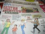 krant geïllustreerd met Kiekeboesfiguren, Ophalen of Verzenden, Zo goed als nieuw, Krant