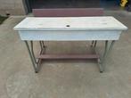 Vintage schoolbank, Huis en Inrichting, Bureaus, Ophalen, Gebruikt
