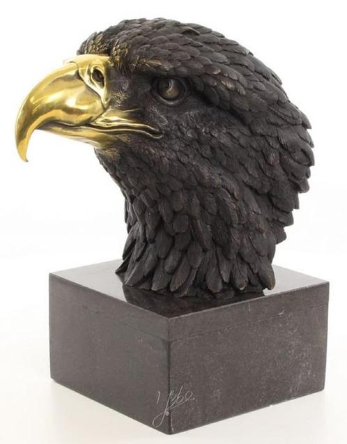 Prachtig Bronzen Adelaarshoofd GRATIS LEVERING, Antiek en Kunst, Antiek | Brons en Koper, Brons, Verzenden
