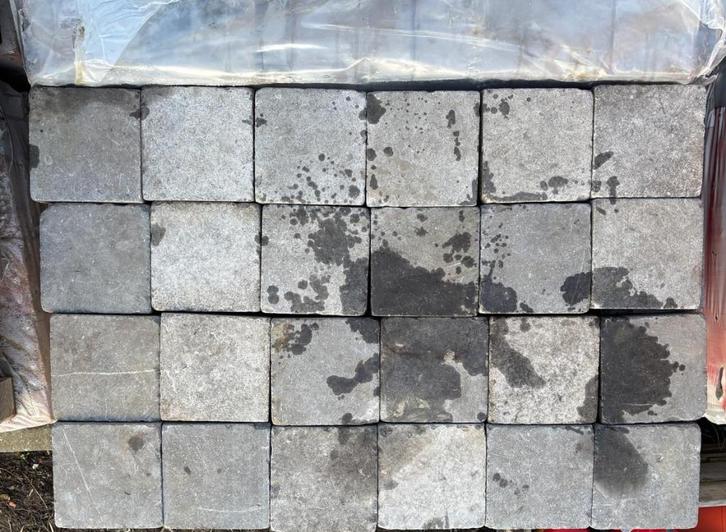 !!! SUPER KOOPJE !!! Klinkers in blauwe steen 20x20x5 cm, Tuin en Terras, Tegels en Klinkers, Gebruikt, Overige typen, Natuursteen