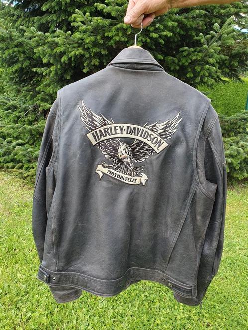 VESTE EN CUIR VÉRITABLE HARLEY-DAVIDSON TAILLE XL., Motos, Pièces | Harley-Davidson