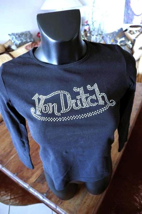 origineel machtig zwart retro ‘Von Dutch’ T-shirt, Vêtements | Femmes, T-shirts, Neuf, Taille 38/40 (M), Noir, Manches longues